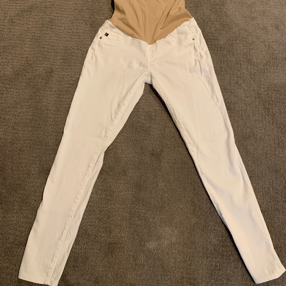 White AG maternity jeans
